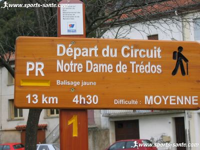 Départ de la randonnée à Riols
